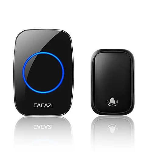 

CACAZI FA58 Wireless Waterproof Self-powered Doorbell No Battery Required 1 Transmitter 1 Receiver Home Ring Bell