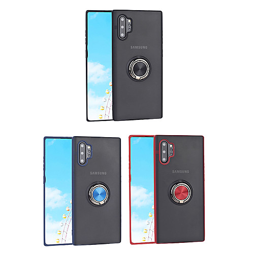 

Case For Huawei Huawei P20 / Huawei P20 Pro / Huawei P20 lite Shockproof / Ring Holder Back Cover Solid Colored Plastic