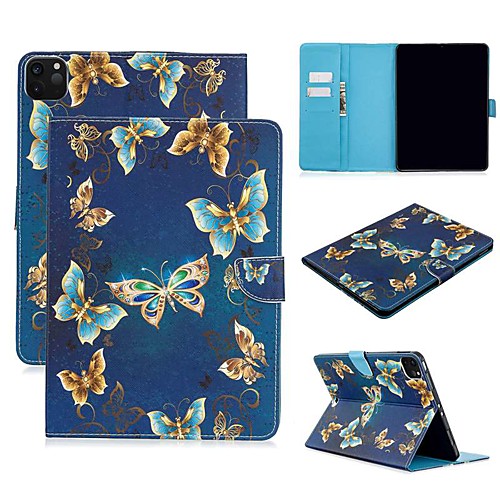 

Case For Apple iPad Air/iPad 4/3/2/Mini 3/2/1 Wallet / Card Holder / with Stand Full Body Cases Butterfly PU Leather For iPad Pro 9.7/New Air 10.5 2019/Pro 11 2020/Mini 5/2017/2018/ipad 10.2