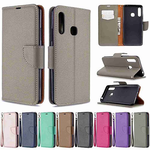 

Case For Samsung Galaxy S20 / Galaxy S20 Plus / Galaxy S20 Ultra Wallet / Card Holder / with Stand Full Body Cases Litchi Pattern PU Leather / TPU for Galaxy A51 / A71 / A70E / A41 / A11 / A01 / A21
