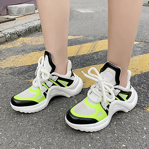 

Women's Trainers / Athletic Shoes Spring / Summer Hidden Heel Open Toe Daily Mesh Black / Green / Silver