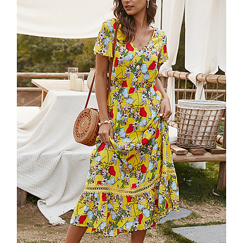 

Summer Floral Print Dress