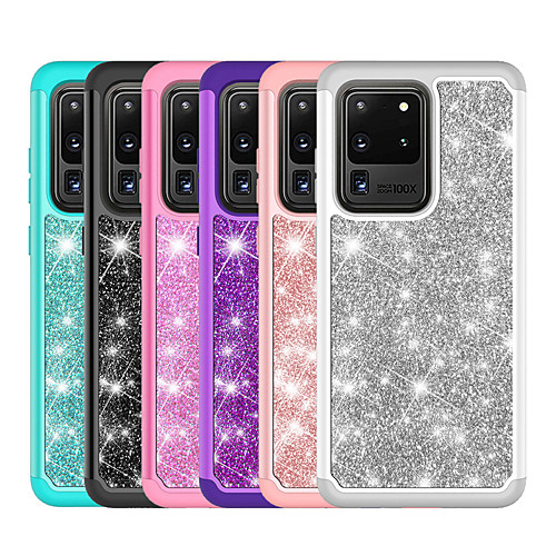 

PC TPU 2in1 Taping Glitter Shine Phone Case For Samsung Galaxy S20 S20PLUS S20Ultra S10 S10E S10P S9 S9P S8 S8P