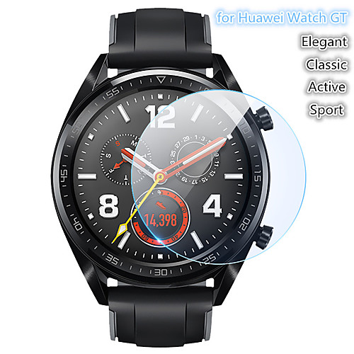 

5 PCS Screen Protector for Huawei Watch GT Active/Elegant/Sport/ Classic Tempered Glass Transparent High Definition (HD) Scratch Proof/9H Hardness