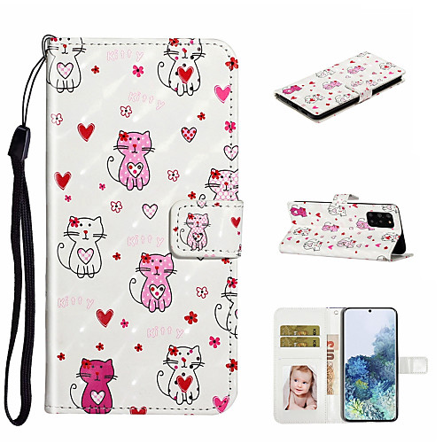 

Case For Samsung Galaxy S20 Ultra S20 Plus Phone Case PU Leather Material 3D Painted Pattern Phone Case for S20 S10 Plus S10 S9 Plus S9 S8 Plus S8