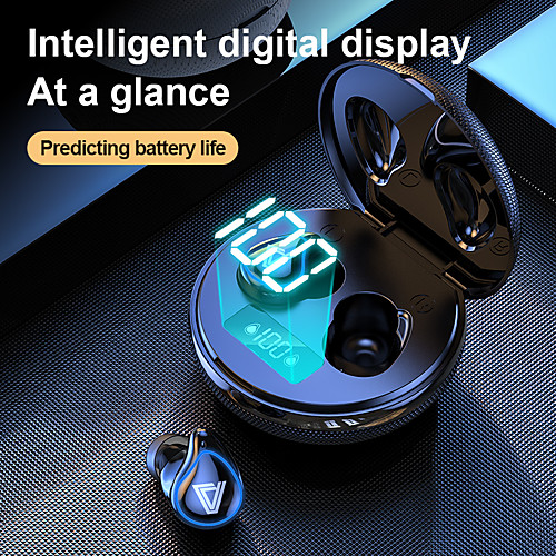 

LITBest A29 TWS True Wireless Earbuds Stereo Sweatproof Wireless Bluetooth 5.0 LED Power Display for Travel Entertainment