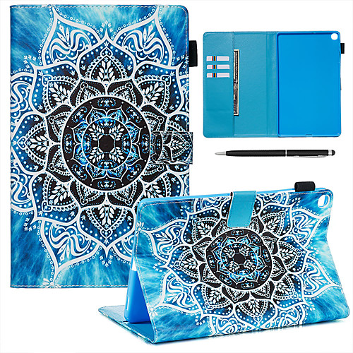 

A Case With A Pen Samsung Galaxy Samsung Tab T585/590/515/725/580/595/510/720 with Stand / Flip / Ultra-thin Full Body Case Flower PU Leather