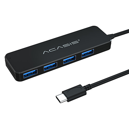 

USB HUB 4 Ports External Splitter with Micro Charging for Macbook/Laptop Computer Accessories HUB USB Adapter
