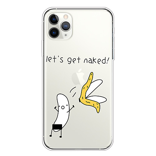 

Case For Apple iPhone 11/11 Pro/11 Pro Max/XS/XR/XS Max/8 Plus/7 Plus/6S Plus/8/7/6/6s/SE/5/5S Transparent Pattern Back Cover Funny banana Soft TPU