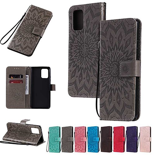 

Case For Samsung Galaxy A91 / M80S / Galaxy A81 / M60S / S20 Plus Wallet/Card Holder/with Stand Full Body Cases Solid Colored / Flower PU Leather For Galaxy A01/A11/A21/A41/A51/A71/A70E/M31/S20 Ultra