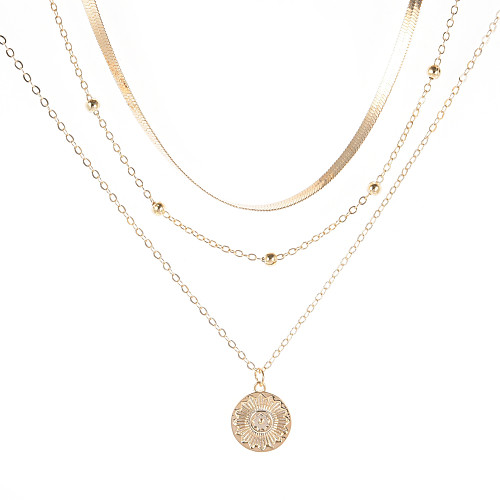 

Women's Necklace Layered Necklace Stacking Stackable Simple Fashion European Chrome Silver Gold 35 cm Necklace Jewelry 1pc For Party Evening Street Prom Beach