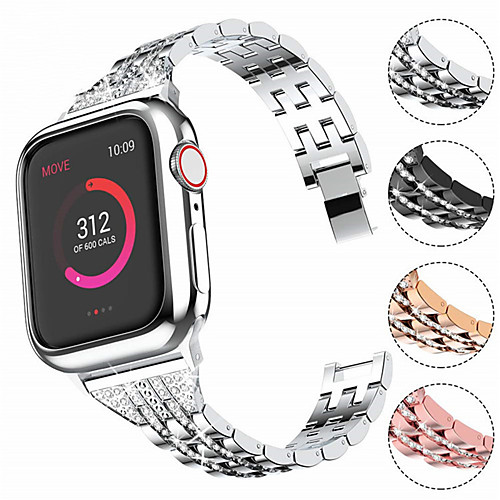 

Stainless Steel Watch Band Strap for Apple Watch Series 4/3/2/1 17cm / 6.69 Inches 2.2cm / 0.9 Inches