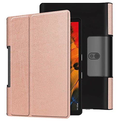 

Case For Lenovo Yoga Smart Tab YT-X705F Shockproof / with Stand / Flip Full Body Cases Solid Colored PU Leather Case For Lenovo Yoga Smart Tab YT-X705F