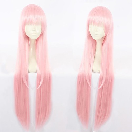 

Darling in the Franxx Zero Cosplay Wigs Women's With Bangs 26 inch Heat Resistant Fiber Straight Pink Teen Adults' Anime Wig