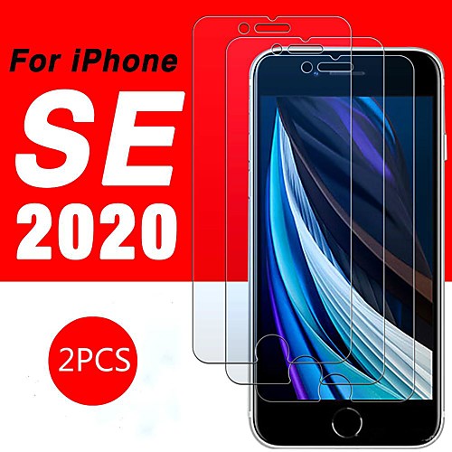 

2pcs Tempered glass for iphone se 2020 screen protector coque on iphone 6 s 7 8 plus XR Xs 11 pro max 11 pro protective film