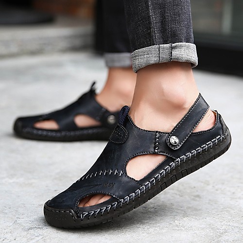 

Men's Summer Outdoor Sandals PU Non-slipping Black / Red