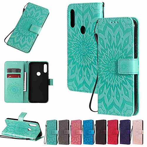 

Case For Motorola MOTO G8 / Moto G8 Power / Moto E7 Wallet / Card Holder / with Stand Full Body Cases Sun Flower Embossing PU Leather / TPU for MOTO E6 Play / MOTO E6 / MOTO E6 Plus