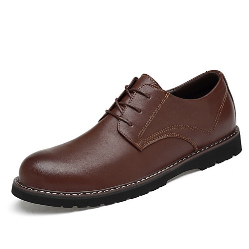 

Men's Oxfords Classic Daily PU Black Brown Summer