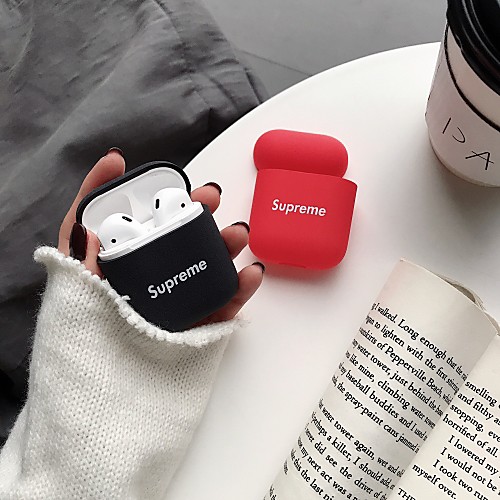 

Qi Wireless Charging Cover Case Simple Style Apple Airpods 2 Apple Airpods Pro Scratch-proof Plastic Shell