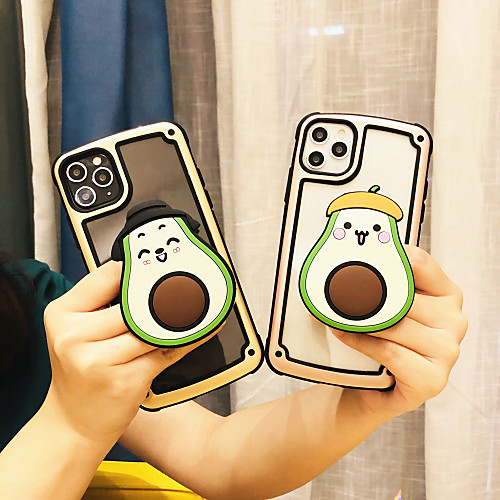 

Case For Apple iPhone 11 / iPhone 11 Pro / iPhone 11 Pro Max Shockproof / with Stand Back Cover Cartoon Plastic