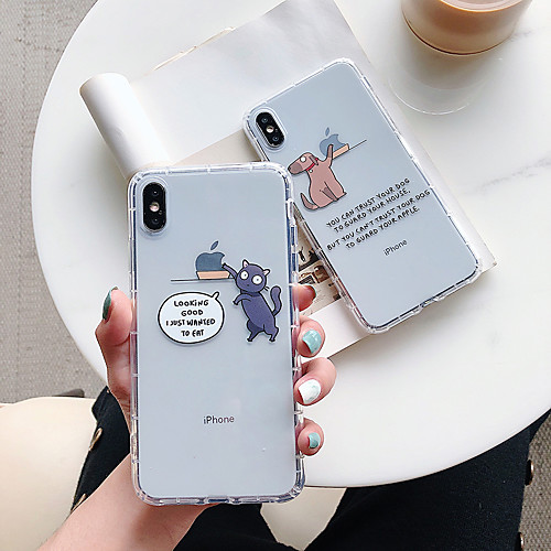 

Shockproof TPU Cat Dog Case for Apple iPhone 11 Pro Max X XR XS Max 8 Plus 7 Plus 6 Plus SE Back Cover
