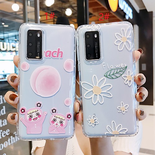 

Huawei Case Shockproof TPU Flower Pattern for P20 Pro P30 Pro Mate20 Pro Mate 30 Pro Nova5 Back Cover