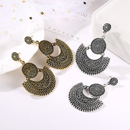

Women's Earrings Holiday Wedding Birthday Romantic Earrings Jewelry Gold / Silver For Date Street Festival 1 Pair