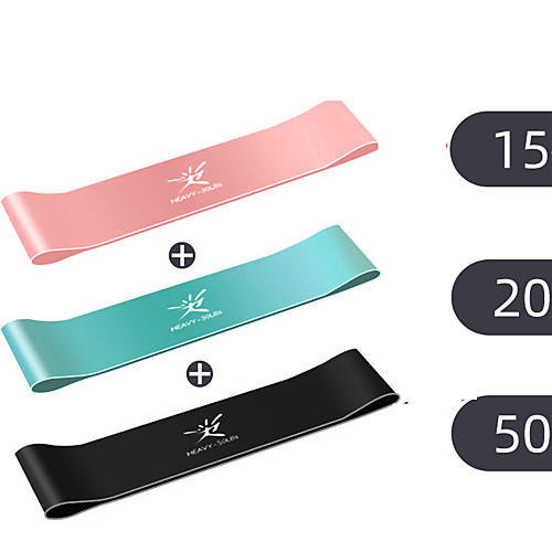 

Resistance Loop Exercise Bands Resistance Bands for Legs and Butt 3 pcs Resistance Bands Sports Emulsion Home Workout Yoga Pilates Portable Durable Lift, Tighten And Reshape The Plump Buttock Shaper