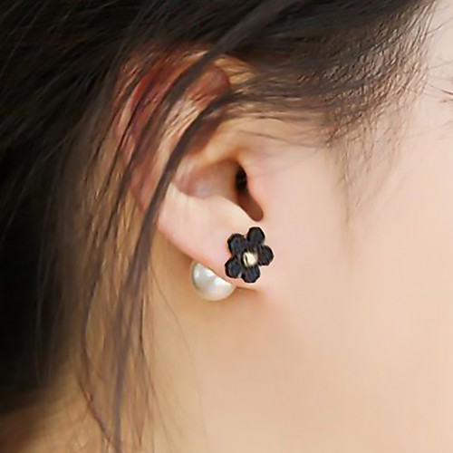 

Women's Earrings Holiday Wedding Birthday Romantic Earrings Jewelry Black For Date Street Festival 1 Pair