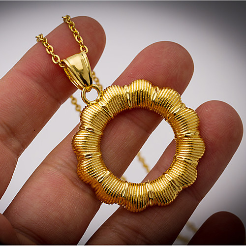 

Women's Necklace Gold Plated Gold 45 cm Necklace Jewelry 1pc For Christmas Wedding Party Evening Birthday Party Festival