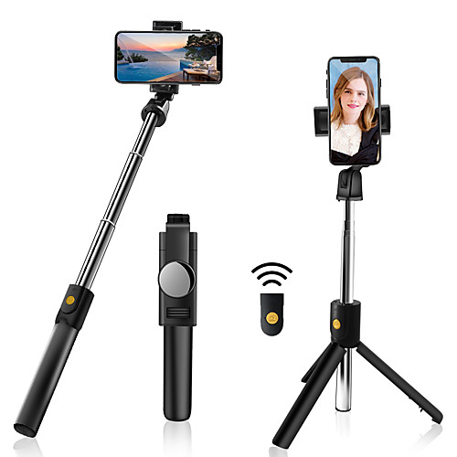 

3 in 1 K10 Wireless Remote Control Selfie Stick For iPhone Huawei Xiaomi Tripod Extended Handheld Monopod Stand