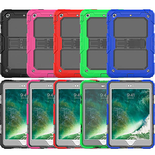 

Case For Apple iPad Mini 3/2/1 / iPad Mini 4 / iPad Mini 5 Shockproof / with Stand / Translucent Back Cover Solid Colored Silica Gel / PC