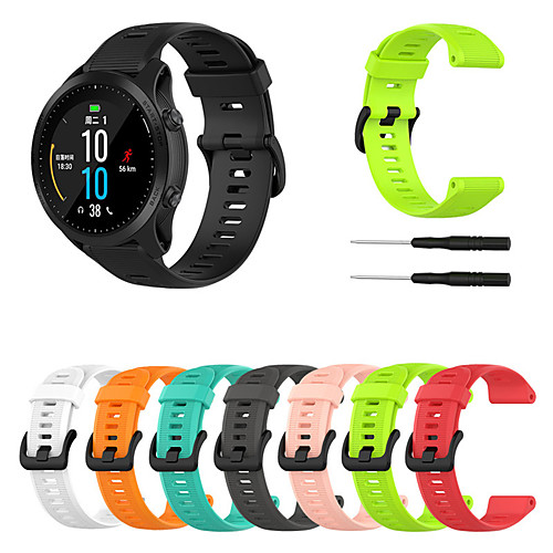 

Fashion Sports Silicone Watch Band Bracelet Strap for Garmin Forerunner 945 / 935 Replacement Wristbands Soft Strap for Garmin Forerunner 945 / 935 / Fenix 5 / Fenix 5 Plus
