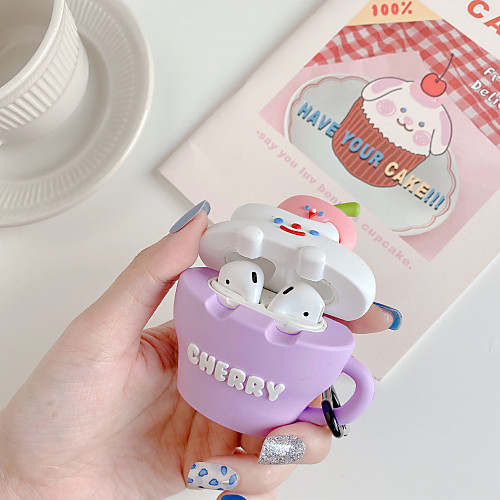 

Case For AirPods Cute Headphone Case Soft