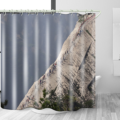 

Bathroom Shower Curtains & Hooks Rainbow Neoclassical Polyester Waterproof