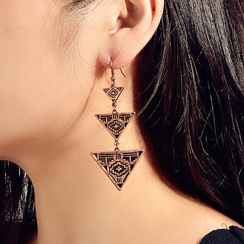 

Women's Earrings Geometrical Wedding Precious Basic Punk Gothic Fashion Africa Earrings Jewelry Rose Gold For Party Evening Engagement Birthday Beach Promise 1 Pair