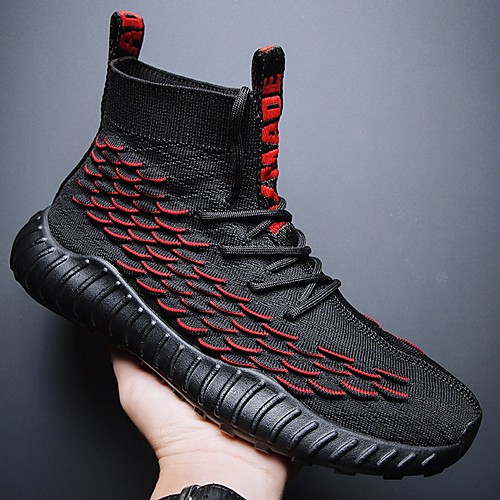 

Men's Summer Outdoor Trainers / Athletic Shoes Running Shoes Mesh Non-slipping Black / Red / Black / Gray