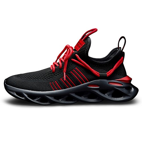 

Men's Summer Outdoor Trainers / Athletic Shoes Running Shoes Mesh Non-slipping Orange / Black / Black / Red