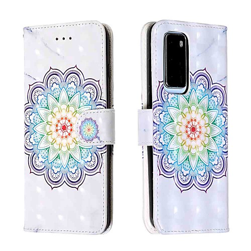 

Case For Huawei P40 / Huawei P40 Pro / Huawei P30 lite Wallet / Card Holder / with Stand Mandala PU Leather / TPU for Huawei Mate 30 Lite / Honor 10 Lite / Honor 20 Pro