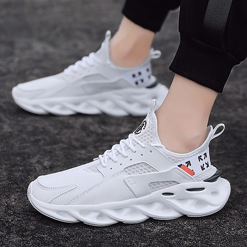 

Men's Spring / Fall Casual Daily Trainers / Athletic Shoes Faux Leather White / Black / Red