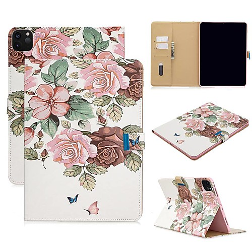 

Case For Apple iPad Air/iPad 4/3/2/Mini 3/2/1 Wallet / Card Holder / with Stand Full Body Cases Flower PU Leather For iPad Pro 9.7/New Air 10.5 2019/Pro 11 2020/Mini 5/2017/2018/ipad 10.2