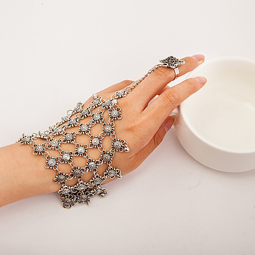 

Women's Bracelet Classic Wedding Birthday Vintage Theme European Trendy Casual / Sporty Ethnic French Alloy Bracelet Jewelry Silver For Date Festival
