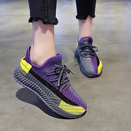 

Women's Trainers / Athletic Shoes Summer Flat Heel Round Toe Daily Mesh Black / Khaki / Gray