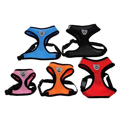 

Cat Dog Harness Dog Clothes Black Red Pink Costume Terylene Solid Colored Casual / Daily S M L