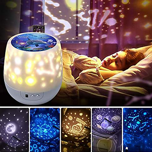

Baby & Kids' Night Lights Moon Star Starry Night Light LED Lighting Light Up Toy Constellation Lamp Star Projector Glow USB Batteries Powered Kid's Adults for Birthday Gifts and Party Favors 1 pcs