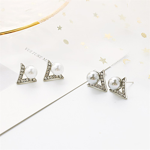 

Women's Earrings Holiday Wedding Birthday Romantic Earrings Jewelry White / Gray For Date Street Festival 1 Pair