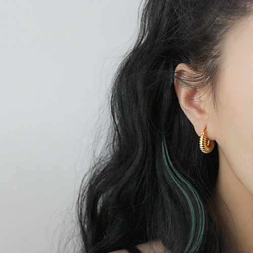 

Women's Hoop Earrings Earrings Jewelry Gold / Silver For Gift Date Vacation Beach Festival
