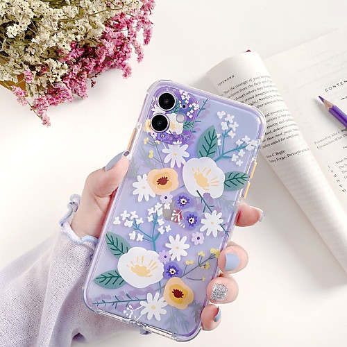 

Case For Apple iPhone 11 / iPhone 11 Pro / iPhone 11 Pro Max Shockproof Back Cover Flower TPU