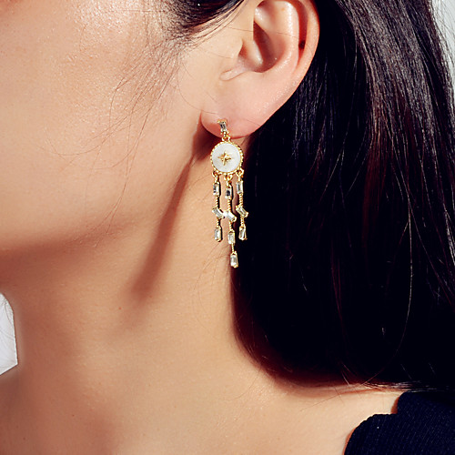 

Women's Earrings Geometrical Wedding Basic Punk Sweet Victorian French Earrings Jewelry Gold For Party Evening Engagement Vacation Birthday Beach 1 Pair