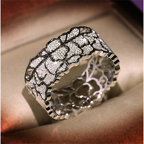 

Men Women Ring 1pc Gold Copper Gold Plated Round Fashion Gift Festival Jewelry Classic Flower